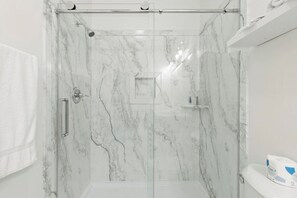 Shower, toilet paper