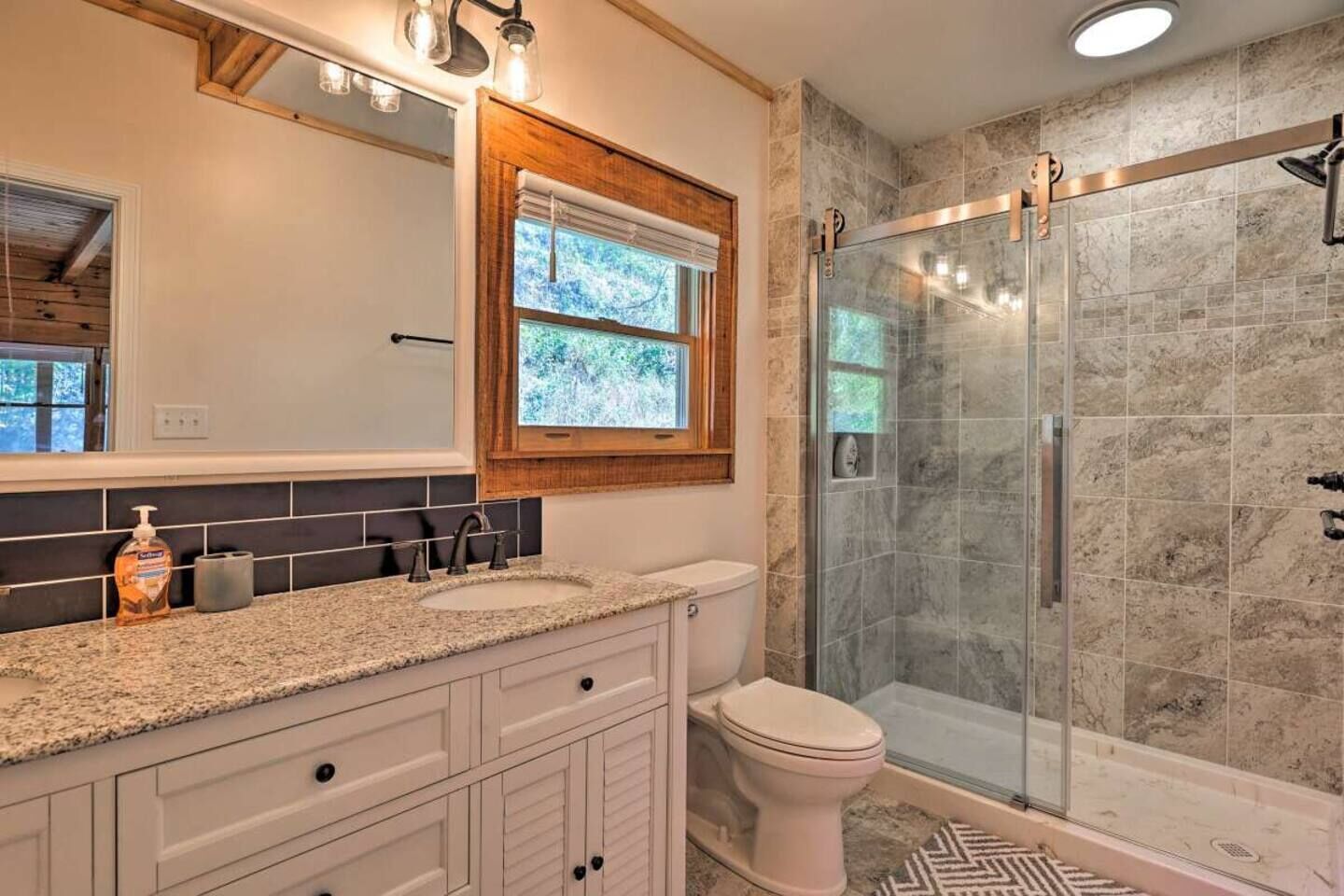Shower, eco-friendly toiletries, hair dryer, towels