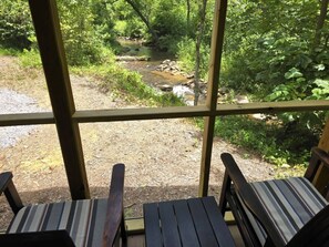 Property grounds - Cozy Warm Creekside Escape w/ WiFi & Hot Shower (Purlear)
