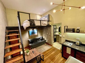 頂級公寓 | 私人廚房 | 迷你雪櫃、微波爐、焗爐、多士爐