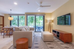 Comfort Apartment, Multiple Beds | Living area - Tropical Retreat Pools Golf Gym  (Akumal)