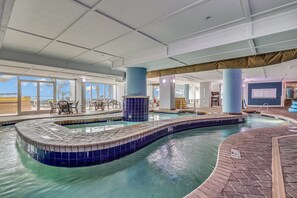 Indoor pool, a heated pool - DEAL@ Boho Oceanview Paradise, LuxKing, Lazy River (Myrtle Beach)