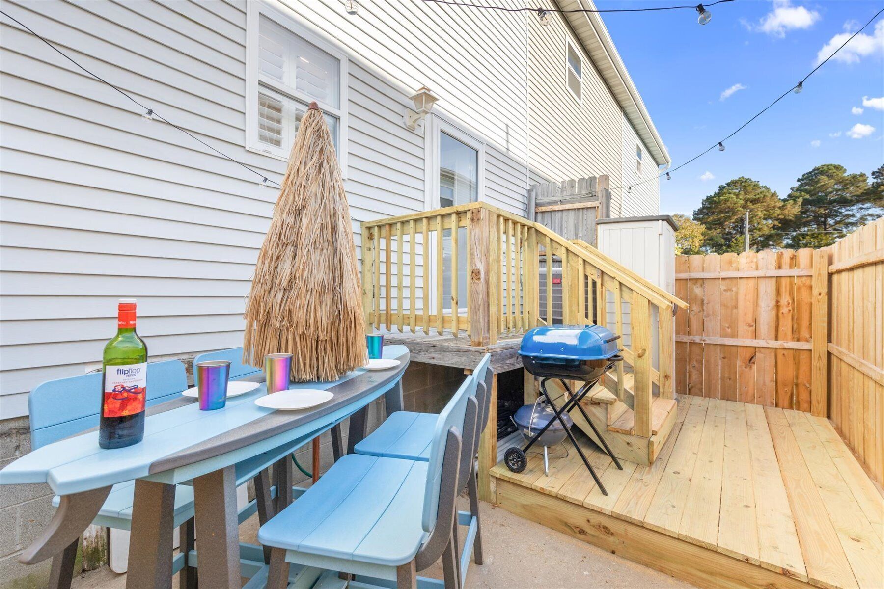 Imagine yourself relaxing out here for a nice meal during your stay! 