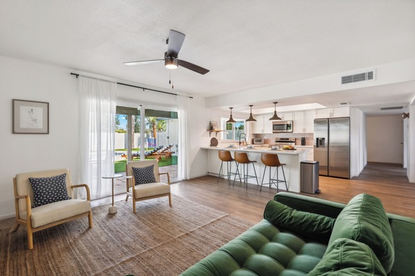 Smart TV, fireplace, foosball, table tennis