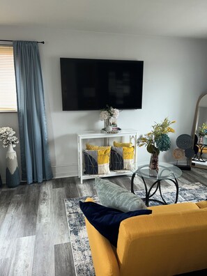 TV connectée, cheminée