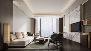 Deluxe Suite, 1 King Bed | Living area - Doubletree By Hilton Guang'An (Guang'an)