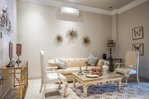 Leilighet – deluxe, byutsikt | Oppholdsområde