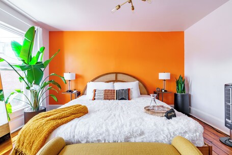 Blue Casita | Egyptian cotton sheets, premium bedding, memory foam beds, free minibar