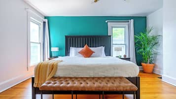 Deluxe-Haus, 2 Schlafzimmer, Eckzimmer | Bettwäsche aus ägyptischer Baumwolle, hochwertige Bettwaren