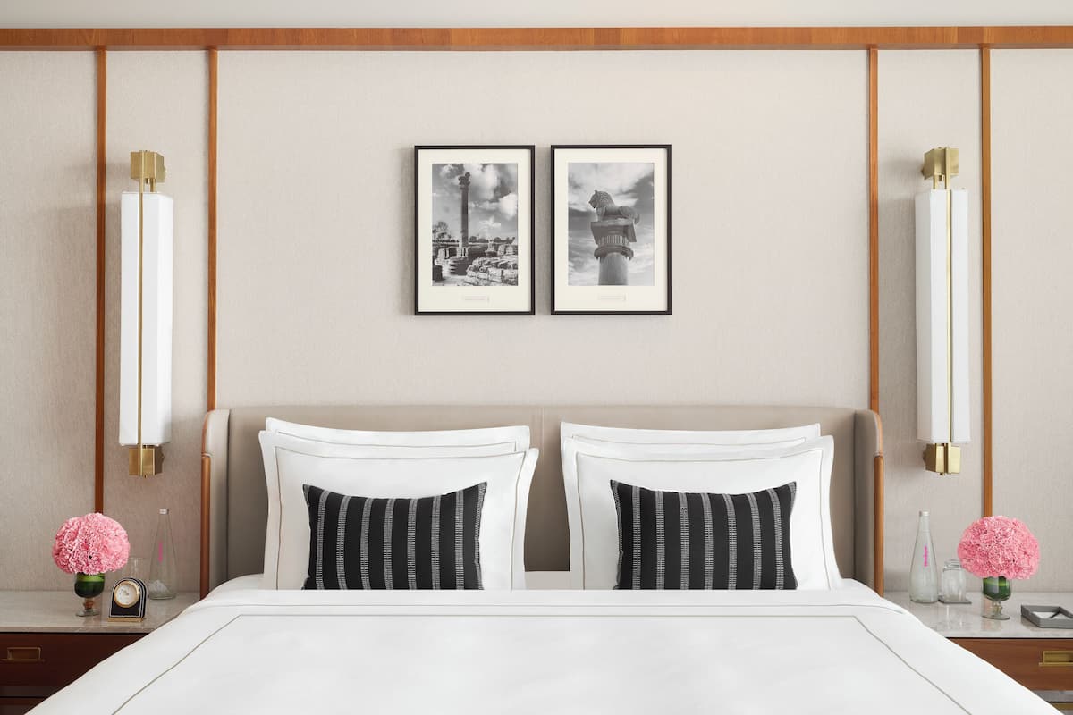 Egyptian cotton sheets, premium bedding, minibar, free cribs/infant beds
