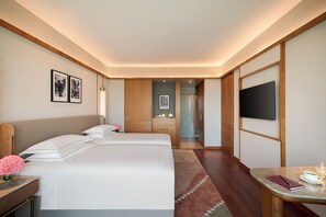 Sábanas de algodón egipcio, ropa de cama de alta calidad y minibar 