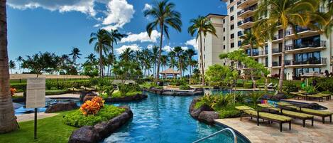 Et oppvarmet basseng