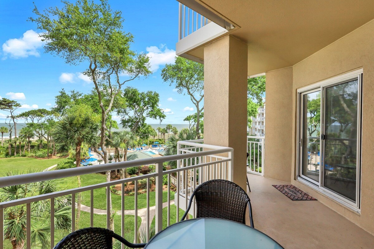 Oceanfront Family Villa | Balcony, Bikes, Complex Pool/Spa