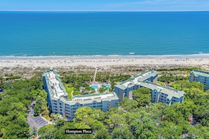 On the beach - Oceanfront Family Villa | Ocean/Pool Balcony Views, Bikes, Complex Pool/Spa (Hilton Head Island)