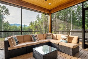 Smart TV, fireplace - Higher Ground at Lake James | Hot Tub, Boat Slip & Game Room! (Nebo)