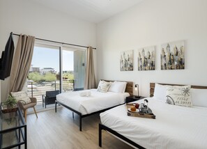 2 室のベッドルーム、アイロン / アイロン台、旅行用ベビーベッド、WiFi (無料)