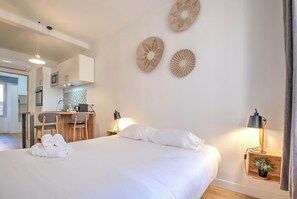1 Schlafzimmer, kostenloses WLAN, Bettwäsche