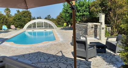 Villa l'Alivu terraza y piscina