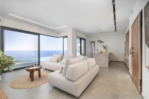 Televisión y chimenea 