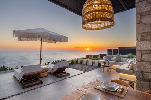 Luxury Villa 'Nimbus Villas' with Ionian Sea Views, Private Pool & Modern Design in Kalamitsi