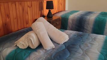 2 slaapkamers, een strijkplank/strijkijzer, gratis wifi, beddengoed