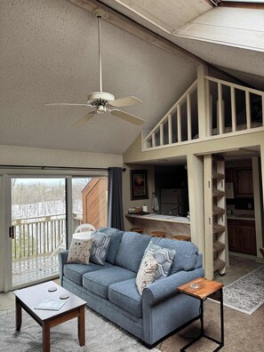 TV, fireplace - Condo/ Full Kitchen / ShantyCreek,AllSeason/Tubing (Bellaire)