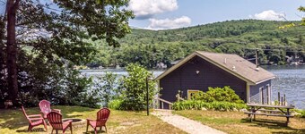 Sunapee Sunset Cottage | Grill | Fire Pit