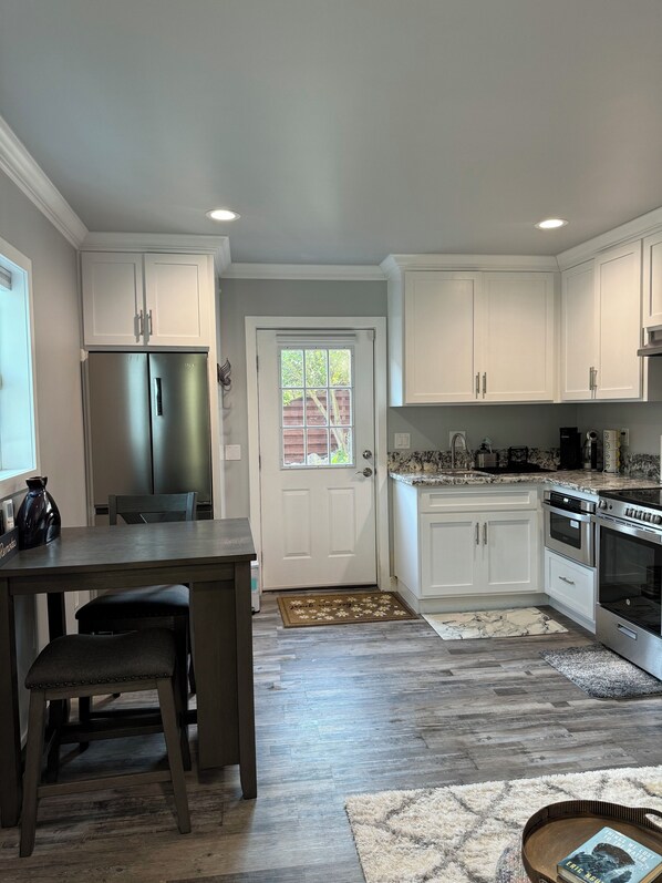 Microwave, oven, stovetop