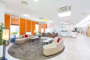 Sitteområde i lobbyen