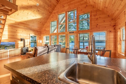 Lakefront Cabin with Private Dock & Stunning Views
