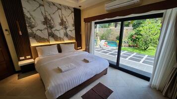 2 habitaciones, decoración personalizada y muebles diferentes