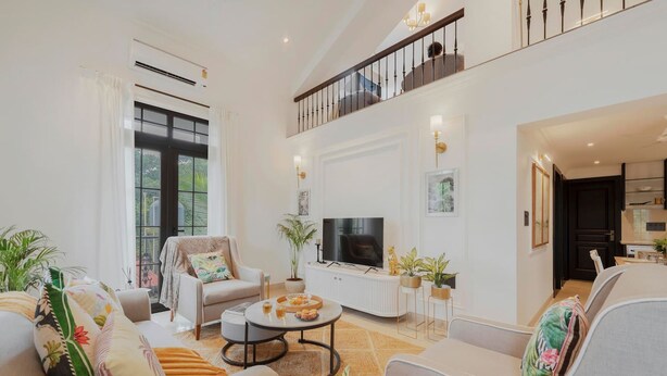 Room - Lux Living - 3BR Duplex Apt in Goa s Beverly Hills (Assagao)