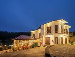 Front of property – evening/night