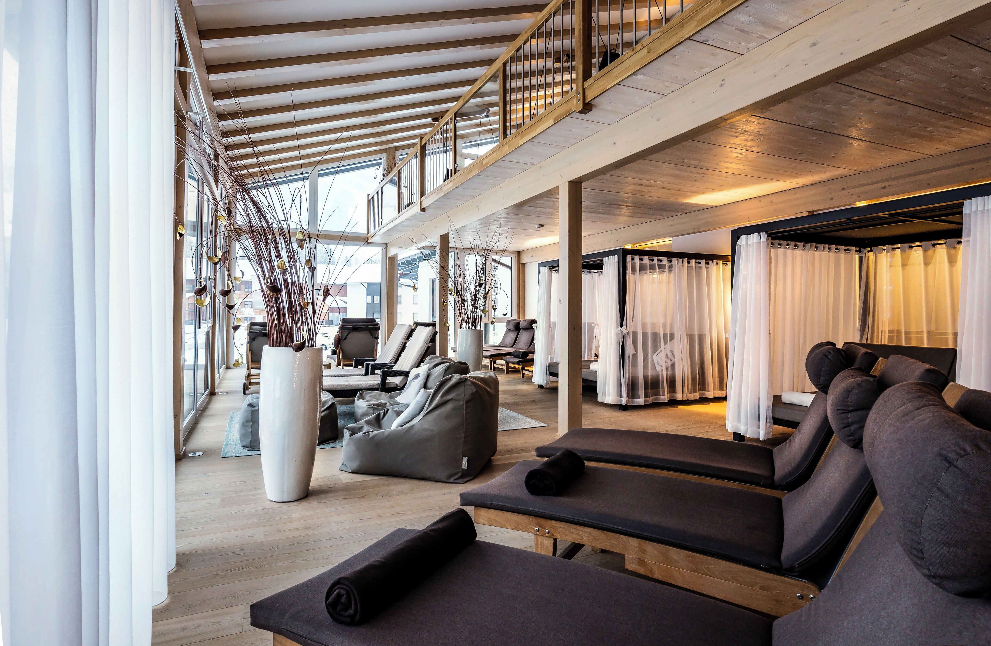 Sauna, steam room, body treatments, prenatal massages, facials