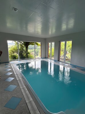Indoor pool, a heated pool