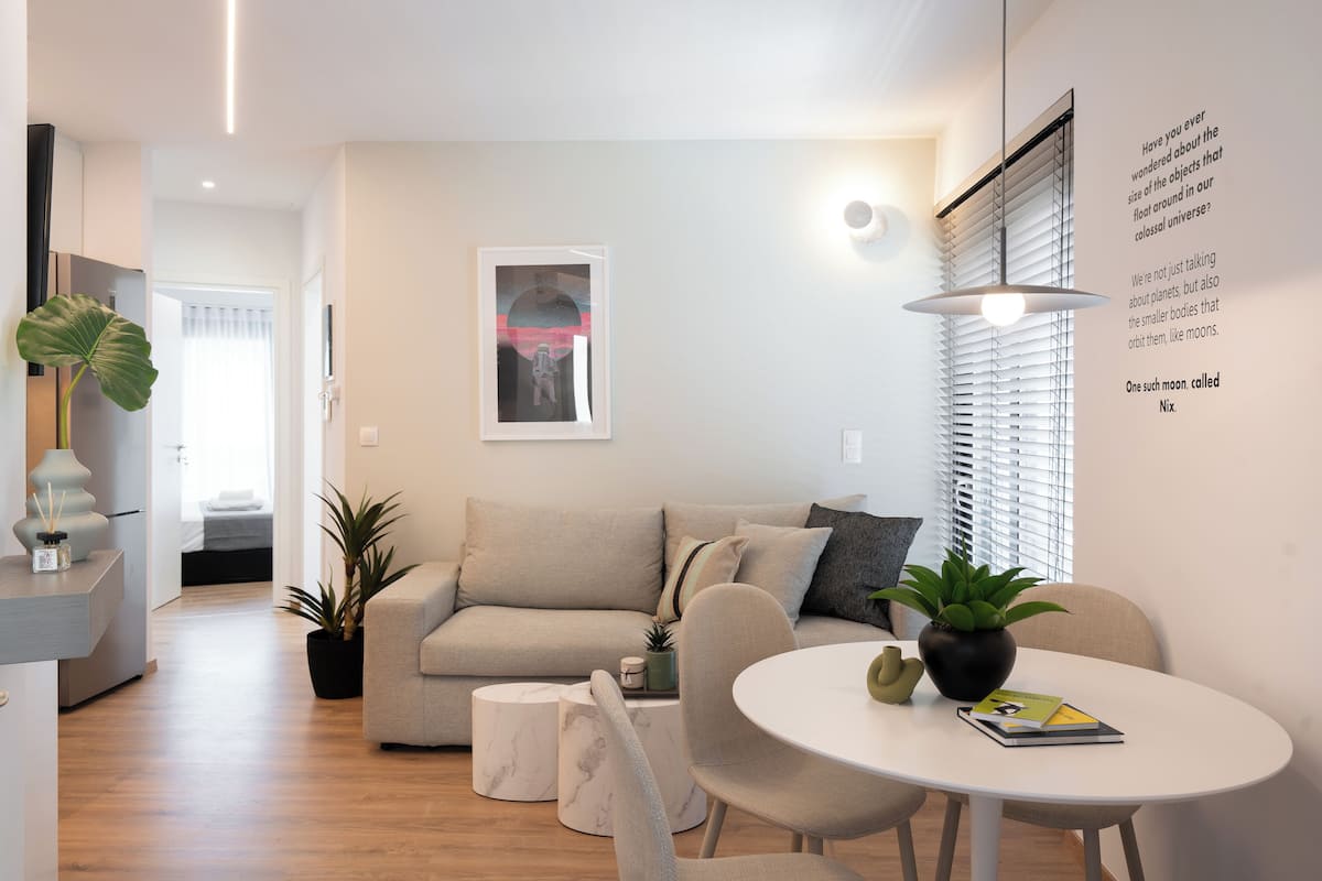 Exclusive Apart Daire | Oturma alanı | Kablolu TV kanalları bulunan 47 inç televizyon 