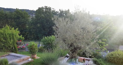 Chambre Avec Accès à une Piscine Intérieure Dans un Écrin de Verdure