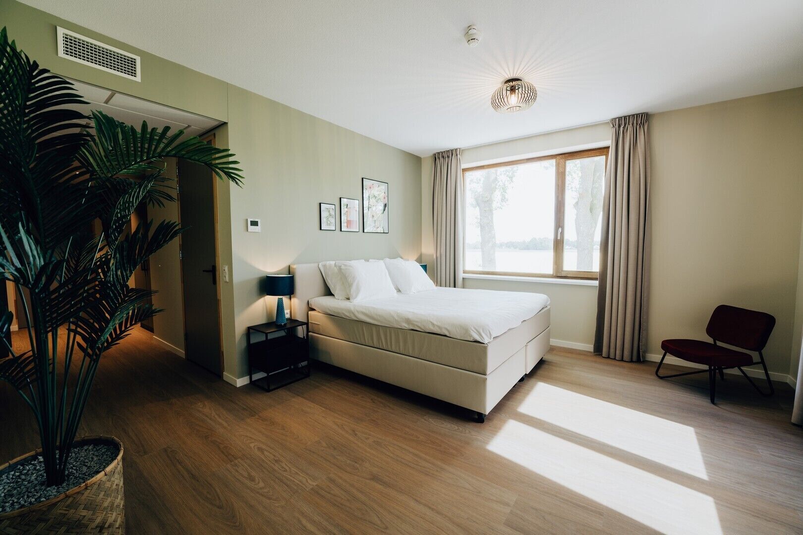 Desk, laptop workspace, soundproofing, free WiFi