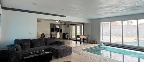 Indoor pool, outdoor pool