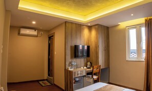 Deluxe Double Room, 1 Queen Bed, City View | Hypo-allergenic bedding, individually decorated, individually furnished - Divya Boutique Inn (Kathmandu)