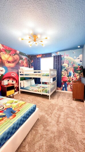 5 bedrooms, iron/ironing board, travel cot, WiFi