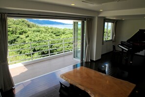 Perussviitti, rantanäköala | Oleskelualue | Taulutelevisio