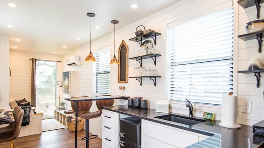 The Newtonian Tiny Container Home Near Magnolia
