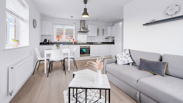 Living area - Bridge House by Tŷ SA (Newport)