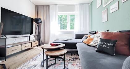 Garden View 1 - Design-Apartment, Küche, Garten - Sauerlanda