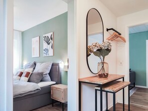 1 bedroom, soundproofing, travel crib, WiFi - Garden View 1 - Design-Apartment, Küche, Garten - Sauerlanda (Schalksmühle)