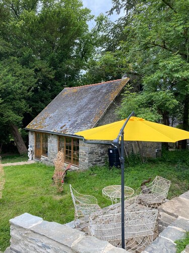 A French countryside detached cottage located in hectares of private land.