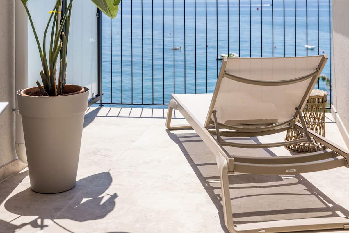 Suite, balcon, vue mer | Terrasse/Patio