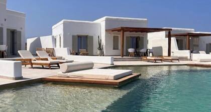 Villa with semi private pool in koufonisia