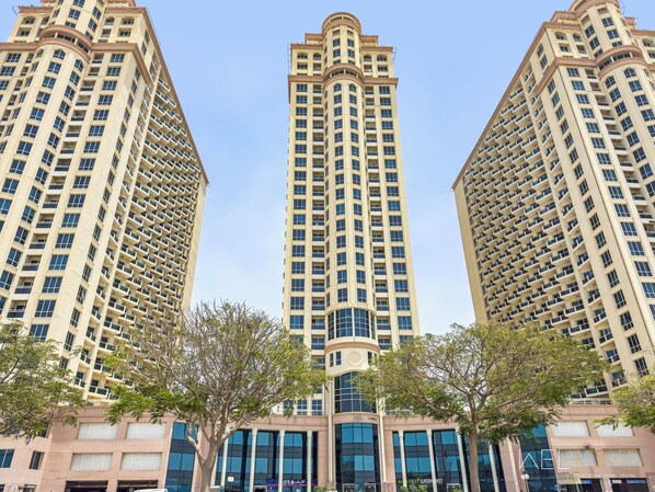 Front of property - WelHome - Greenery Apt for Modern Studio in Production City (Dubai)